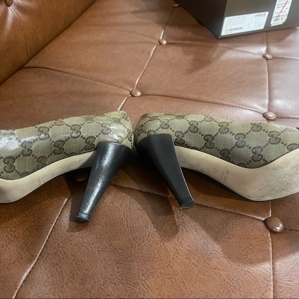 Gucci pumps. A little discolored but  has a vintage look